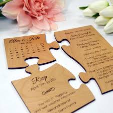 10 Unique Wedding Invitation Ideas For Your Wedding Inspirations Uniqueweddingi In 2020 Wooden Wedding Invitations Wood Wedding Invitations Puzzle Wedding Invitation