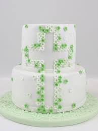 Cross Kreuz Confirmation Cake Boy Green Torte Firm Boy Cake Confirmation Boy Confirmation Cakes Cakes For Boys Cross Cake Topper