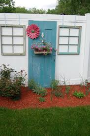 Pin By Missy Salce On Diane S Garden Ideas Vinyl Fence Decor Fence Decor Garden Doors