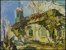 Die Kerkjes Die Riepen Om Geschilderd Te Worden In 2020 Landschap Olieverfschilderijen Aquarel Landschap Schilderij