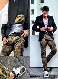 Black And White Camo Pants Outfit This And That Style Mens Outfits Mens Fashion Men Dress