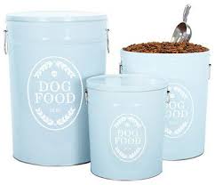 Farmhouse Pet Food Canister Traditional Food Containers And Storage Dog Food Storage Canisters Dog Food Storage Containers Dog Food Canisters