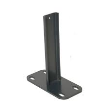 Platine Inox Cloture Ambre Fixation Sur Muret Materiauxnet Com