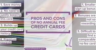 While these fees might seem high, they can often be offset if you take full advantage of all the benefits the card offers, such. Pros And Cons Of No Annual Fee Credit Cards Financial Freedom Guru