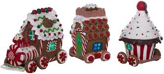 Download and use 10,000+ gingerbread house stock videos for free. Kurt Adler 4 3 Inch Claydough 3d Led Gingerbread Train Set Of 3