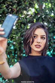 Olivia Culpo Ditches Long Hair For A Chic Bob Olivia Culpo Hair Hair Styles Short Hair Styles