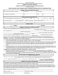 If you need to handle a lost, stolen or damaged vehicle. Florida Application For Towing And Storage Certificate Of Destruction Hsmv 82012 Car Title Replacement Car State Of Florida