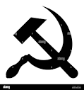 Symbol hammer and sickle Black and White Stock Photos & Images - Alamy