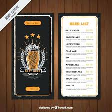 Bar Menu Templates Browse Canvas Collection Of And Find The Perfect ...