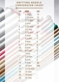 handy knitting needles conversion chart needle projects