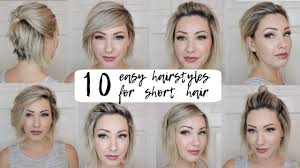 Take a look at these trending styles! 10 Easy Hairstyles Short Hair Short Hair Styles Easy Short Hair Styles Easy Hairstyles