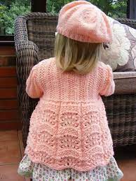 Knitted Baby Dress Vest Cardigan Sweater Overalls Patterns 7 In 2020 Baby Girl Sweaters Knit Baby Dress Baby Knitting