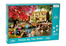 They feature fun puzzles of all types that'll keep you entertained. 1000 Piece Jigsaw Puzzle Picnic By The River The House Of Puzzles Puzzle Games Jigsaw Puzzles Research Unir Net