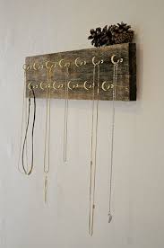 Reclaimed Wood Necklace Holder Diy Necklace Holder Diy Jewelry Holder Diy Holder