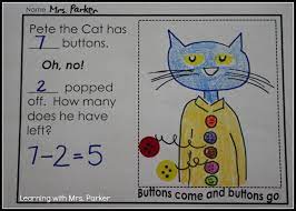 Learning With Mrs Parker Math Subtraction Pete The Cat Subtraction Kindergarten