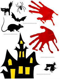 Decoupage Halloween Gratuit Maison Hantee Rat Chauve Souris Araignee Mains Sanglantes Carte D Invitation Halloween Halloween Invitation Halloween