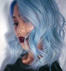 Ice Ice Baby Jamaica May Looking Totally Stunning In Pastel Blue Baby Blue Hair Hair Inspiration Color Blue Hair