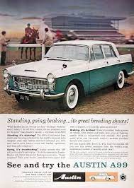 1960 Austin A-99 Sedan Vintage Print Ad Austin Cars British Cars Classic Sports Cars