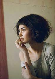 Short straight bob with bangs. Super Short Bangs And Bob Short Hair Styles Hair Styles Curly Hair Styles