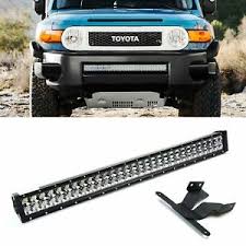 180w 30 Led Light Bar W Lower Bumper Bracket Wirings For Toyota Fj Cruiser Ebay
