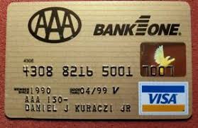 View your statements online receive alerts on your account via email or mobile. Aaa Bankone Gold Visa Credit Card Exp 1999 Free Ship Cc1652 Ohio Auto Club Ebay