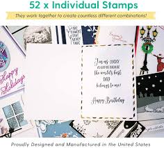 Make your own business cards with stamps. Buy Birthday Sentiment Stamps For Card Making 8x8 Inch Set Of Acrylic Stamps For Making Cards Clear Stamps For Card Making Craft Stamps Are Great Card Making Supplies Online
