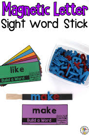 It's a word board game which requires minimum two to maximum of four players. Magnetic Letter Sight Word Stick Or Box Sight Word Activity