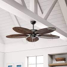 View the best outdoor ceiling fans, below. Beachcrest Home 52 Kateri 5 Blade Outdoor Leaf Blade Ceiling Fan With Pull Chain Reviews Wayfair Ca