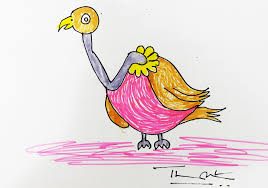 Birds That Start With The Letter V English Letter V In 2020 Easy Drawings Drawings Ostrich Bird