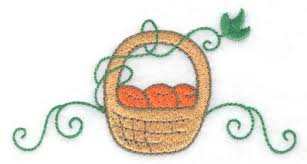 Heart basket 4x4 in the hoop design whether for valentines or just because, this cute little basket will go together fast. Embroidery Design Fruit Basket 3 83w X 2 00h
