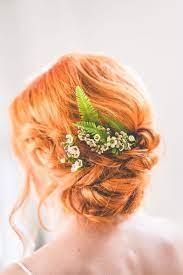 Your Wedding Planned To Perfection Flowers In Hair Ginger Hair Wedding Hairstyles