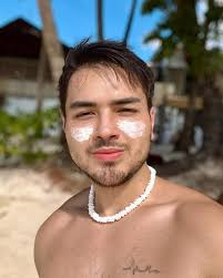 Beach daze. Hair waves.