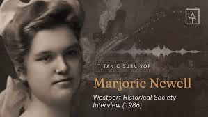 Titanic Survivor Marjorie Newell (Robb)