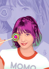 Momo sagte, dass sie am liebsten zu urban oder hip hop tanzt. Artstation Momo Twice Jennil Gutierrez