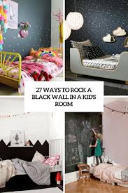 These decorating tips will win you major cool points. 27 Ways To Rock A Black Wall In A Kid S Room Digsdigs