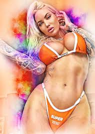 Viking Barbie Superstar Model Diva 15 ACEO Art Print Card By.Marci | eBay