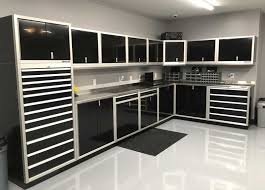 Moduline Signature Black Garage Cabinets Garage Interior Garage Storage Cabinets Garage Design Interior