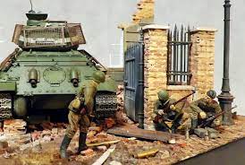 pinned down berlin 1945 1 35 scale diorama by terence young diorama military diorama military modelling