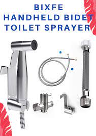 Bixfe Handheld Bidet Sprayer For Toilet Sprayer With Longest 5 Feet Hose In The Market In 2020 Bidet Sprayer Bidet Diy Sprayer