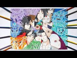Speed Drawing Sharingan Users Their Susanoo Requested Youtube Drawings Naruto Drawings Japanese Artists