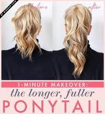 For short ponytails, cut the hair short, tie a knot and trim the ends unevenly to add to the style. Trick To Make Your Ponytail Look Longer Alldaychic