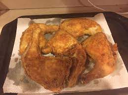 First Attempt At Fried Chicken Not Bad At All Fried Chicken Food Fries