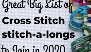 6 lavender cross stitch patterns. Big List Of Cross Stitch Sals To Join In 2020 Stitching The Night Away