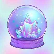 Crystal Ball With Crystals Gems Stock Vector Affiliate Crystals Ball Crystal Vector Ad Crystal Illustration Witch Crystal Ball Crystal Ball