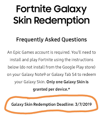 If you thought that the leak of the galaxy skin implied some sort of fortnite deal between epic games and samsung well, you were exactly correct. Galaxy Skin Was Extended Fortnitebr
