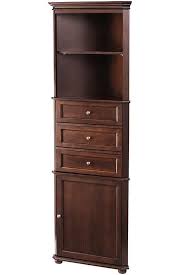 Home Decorators Collection Hampton Harbor 23 In W X 12 In D X 67 1 2 In H Corner Linen Cabinet In Sequoia Bf 21893 Sq The Home Depot Corner Linen Cabinet Corner Storage Cabinet Storage Cabinet