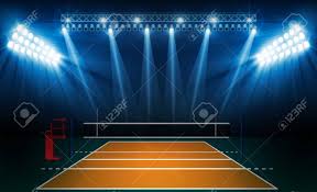 The duo go head to head against a number of other schools as they try. Volleyball Court Arena Field With Bright Stadium Lights Design Royalty Free Cliparts Vectors And Stock Illustration Image 104909034