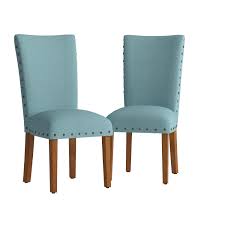 Roundhill Furniture Elliya Fabric With Nailheads Parsons Chairs Teal Set Of 2 You Can Get Additional Details At The Image Li Parsons Chairs Furniture Chair