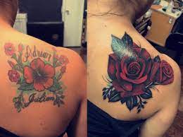 You can still see some of the old designs through it. 12 Shoulder Tattoo Cover Up Ideas Removery