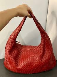 Authentic Bottega Veneta Intrecciato Nappa Leather Hobo Medium Veneta In Red Medium Size Good Condition Luxury Bags Wallets On Carousell